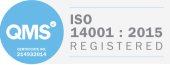 QMS ISO 14001:2015 logo